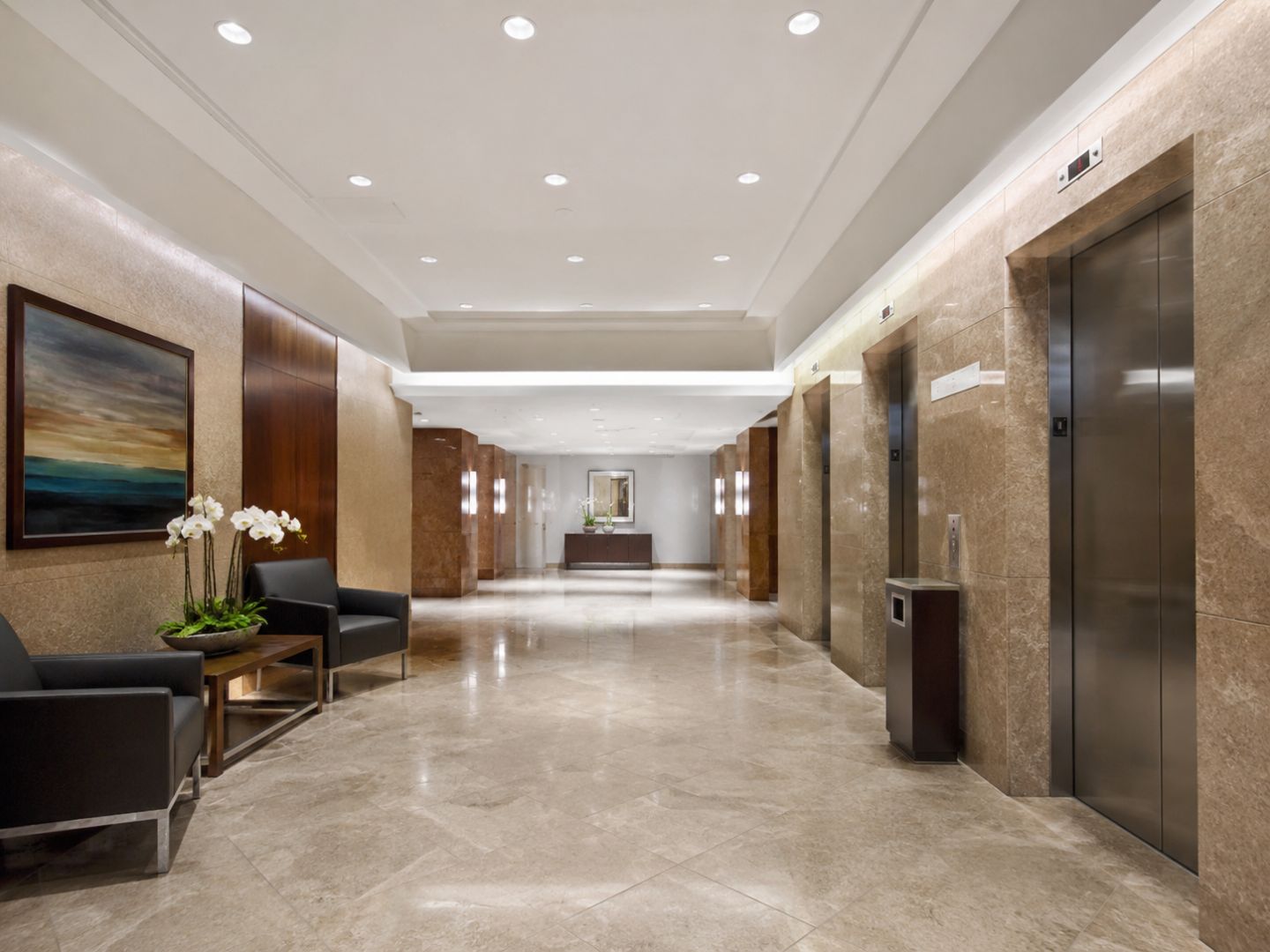Upscale Office with Elevator Lobby