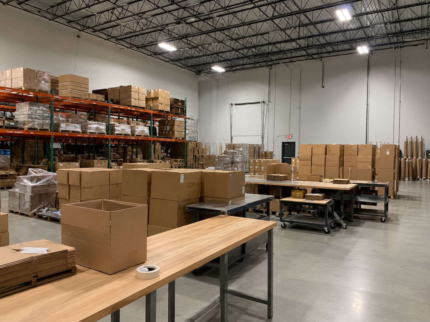 Warehouse with Packing Area